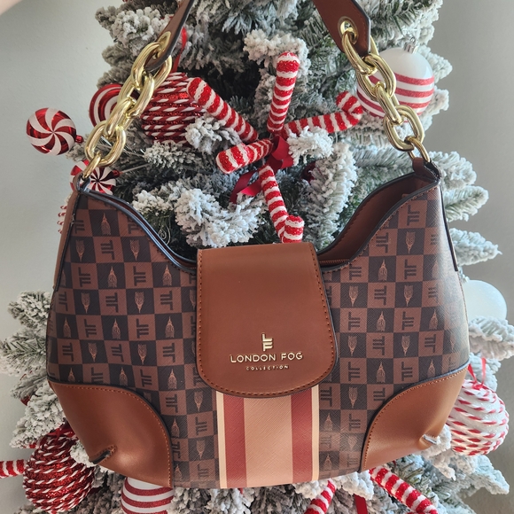 London Fog Brown and Tan Women's Bag - Picture 3 of 8